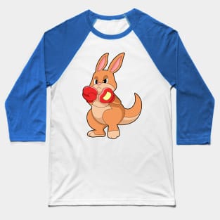 Kangaroo at Boxing with Boxing gloves Baseball T-Shirt